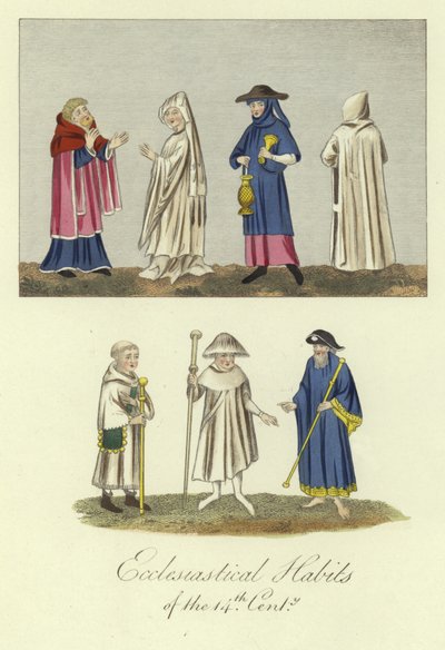 Abiti ecclesiastici del XIV secolo da English School
