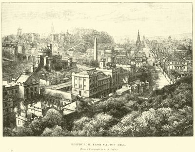 Edimburgo, da Calton Hill da English School