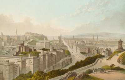 Edimburgo dalla Calton Hill da English School