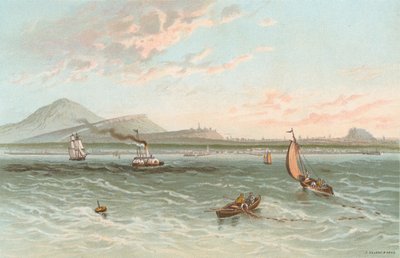 Edimburgo dal Firth of Forth da English School
