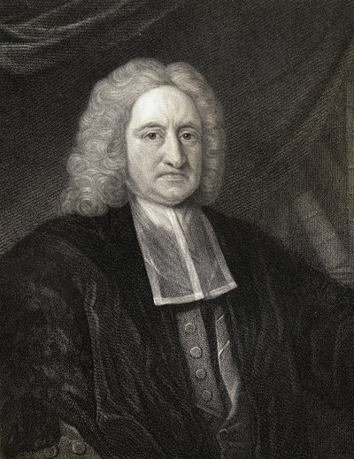 Edmond Halley (1656-1742) da Galleria di Ritratti, pubblicato nel 1833 da English School