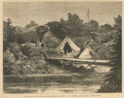 Educazione per la vita coloniale al Crystal Palace, Sydenham da English School