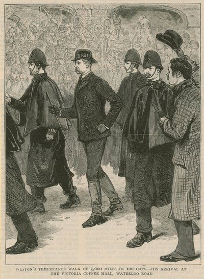 La camminata della temperanza di Edward Payson Weston di 5.000 miglia in 100 giorni da English School