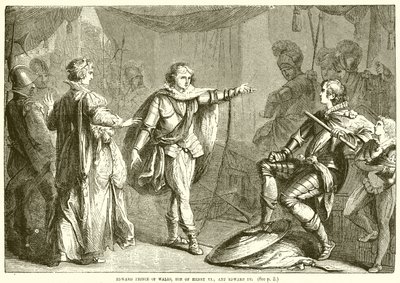 Edoardo principe di Galles, figlio di Enrico VI, ed Edoardo IV da English School
