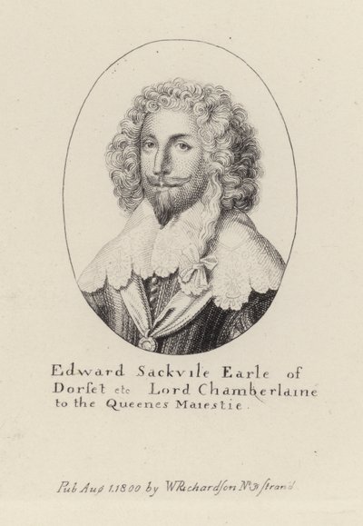 Edward Sackville, Conte di Dorset (incisione) da English School