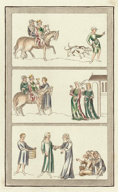 Edoardo il Martire, il suo assassinio, i genitori di Tommaso Becket da English School