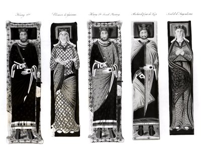 Effigi di Enrico II (1133-89) Eleonora d