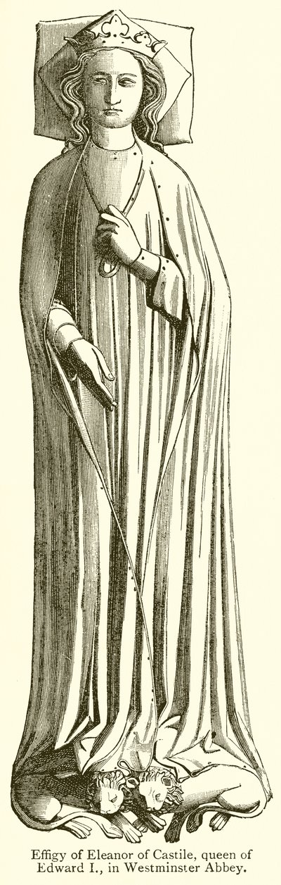 Effigie di Eleonora di Castiglia, Regina di Edoardo I, nell