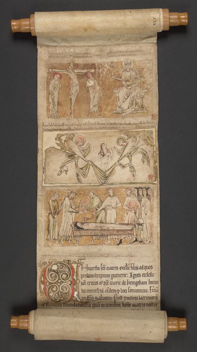Egerton MS 2849, Membrane I, c.1225-30 (vellum) da English School