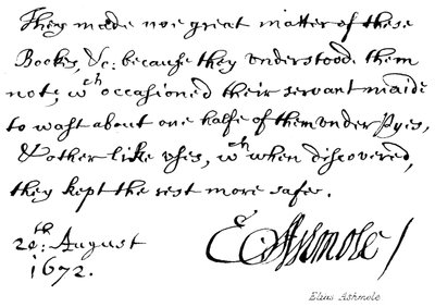Elias Ashmole da English School