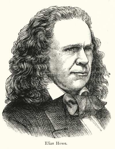 Elias Howe, inventore americano della macchina da cucire a punto annodato da English School