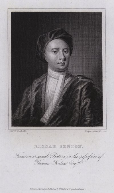 Elijah Fenton, poeta, biografo e traduttore inglese da English School