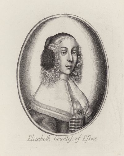 Elizabeth, Contessa di Essex (incisione) da English School