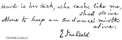 Elizabeth Inchbald da English School