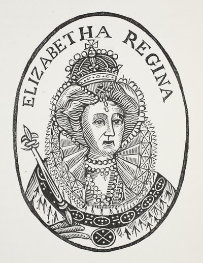 Elizabeth Regina, illustrazione da Chap-books del XVIII secolo di John Ashton, pub. 1882 da English School