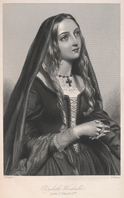 Elizabeth Woodville, regina di Edoardo IV, illustrazione da 