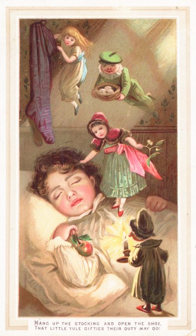 Elfi che consegnano regali di Natale da English School
