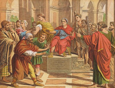 Elymas il Mago colpito da cecità da English School
