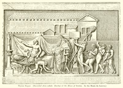 Banchetto elisio (Bassorilievo spesso chiamato: Bacco a casa di Icario. Nel Museo del Louvre) da English School