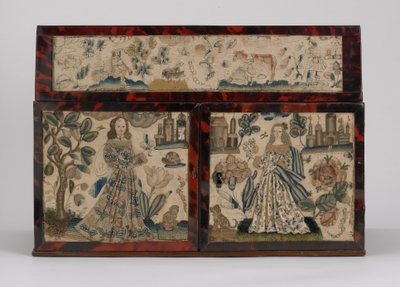 Scrigno ricamato, c.1660 da English School