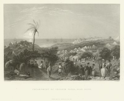 Accampamento di Ibrahim Pasha, vicino a Giaffa da English School