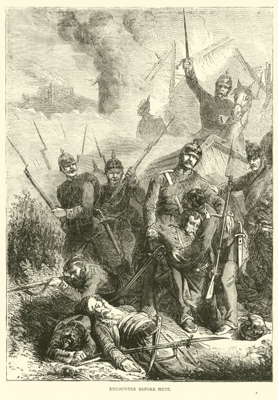 Scontro prima di Metz, agosto 1870 da English School