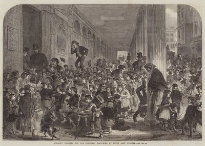 Ingaggio di bambini per la pantomima di Natale al Drury Lane Theatre da English School