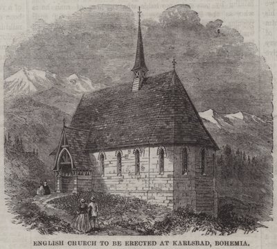 Chiesa Inglese da erigere a Karlsbad, Boemia da English School
