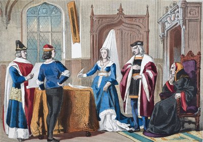 Costumi inglesi della fine del XV secolo, da 