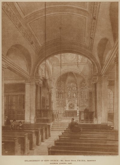 Ampliamento della Chiesa di Kew da English School