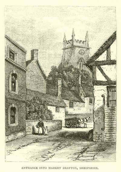 Ingresso a Market Drayton, Shropshire da English School