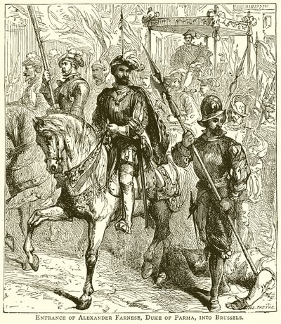 Ingresso di Alessandro Farnese, duca di Parma, a Bruxelles da English School