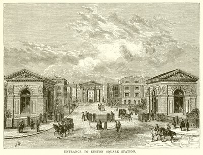 Ingresso alla stazione di Euston Square da English School