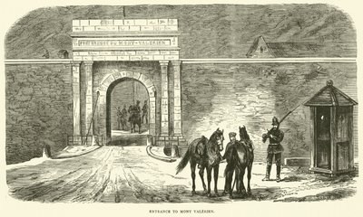 Ingresso a Mont Valerien, gennaio 1871 da English School