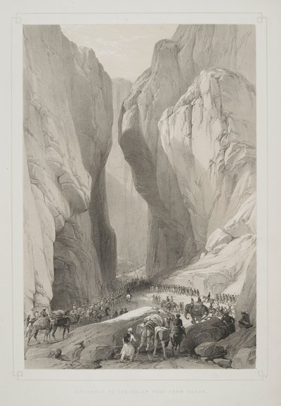 Ingresso al Passo di Bolan da Dadur, da 