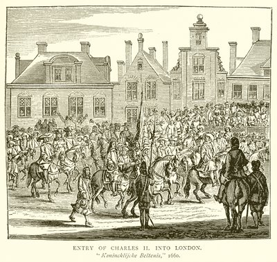 Ingresso di Carlo II a Londra da English School