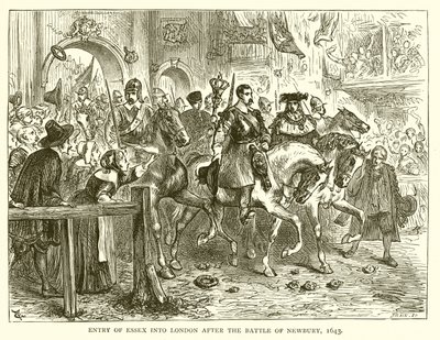 Ingresso di Essex a Londra dopo la battaglia di Newbury, 1643 da English School