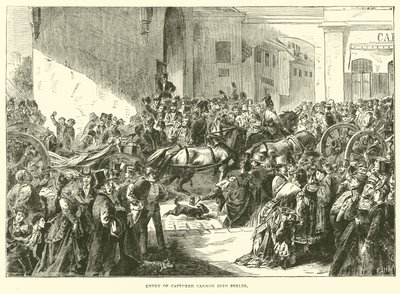 Ingresso dei cannoni catturati a Berlino, settembre 1870 da English School