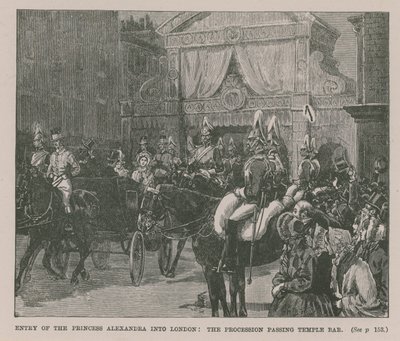 Ingresso della Principessa Alessandra a Londra da English School