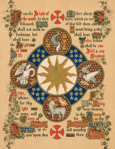 Epifania (litografia a colori) da English School