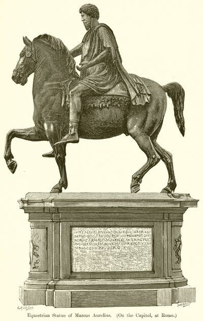 Statua equestre di Marco Aurelio (Sul Campidoglio, a Roma) da English School