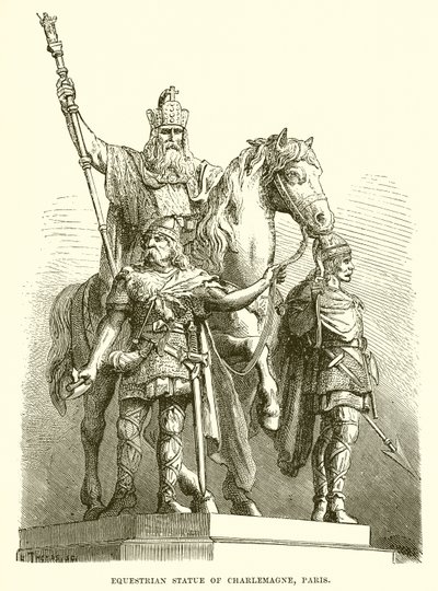 Statua equestre di Carlo Magno, Parigi da English School