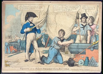 Equità o una preghiera del marinaio prima della battaglia, pubblicata da Thomas Tegg da English School