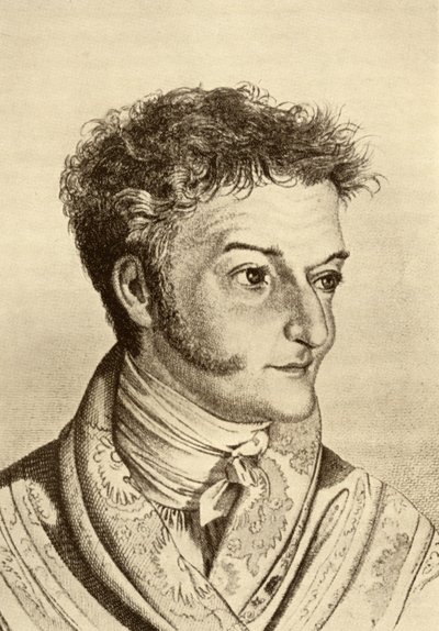Ernst Theodor Amadeus Hoffmann (1776-1822) (incisione) da English School