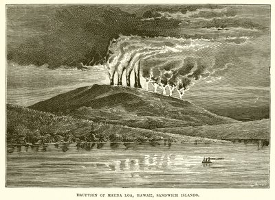 Eruzione del Mauna Loa, Hawaii, Isole Sandwich da English School