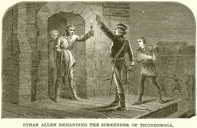 Ethan Allen chiede la resa di Ticonderoga da English School
