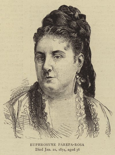 Euphrosyne Parepa-Rosa (incisione) da English School