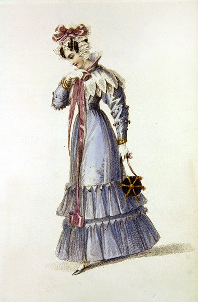 Abito da sera, tavola di moda da Ackermann