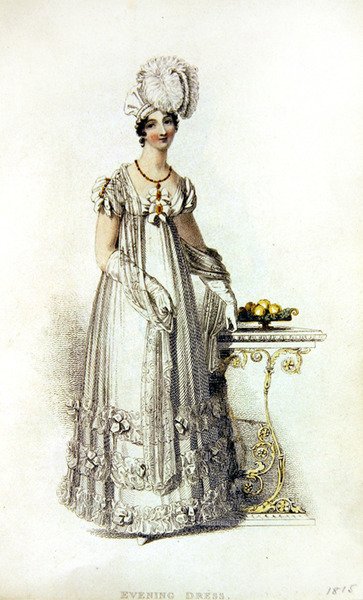 Abito da sera, tavola di moda da Ackermann