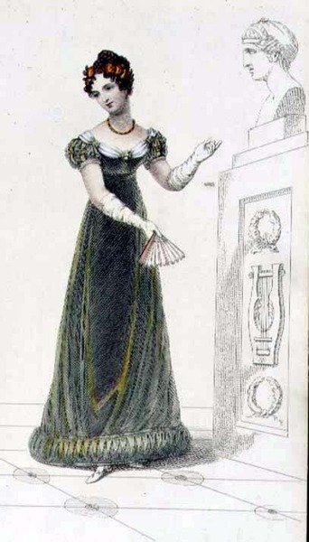 Abito da sera, tavola di moda da Ackermann